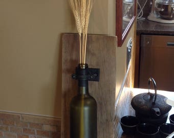 Rustic Wine Bottle Sconce