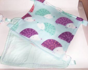 Two Set Hedge Hog Hammock| Ferret Hammock | Rat Hammock | Ferret Bedding | Rat Bedding | Small Animal Hammock | Small Animal Bedding