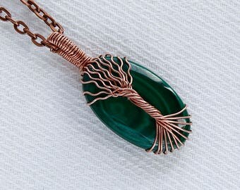 Malachite pendant - malachite necklace - natural malachite - genuine malachite - african malachite - malachite charm - polished malachite