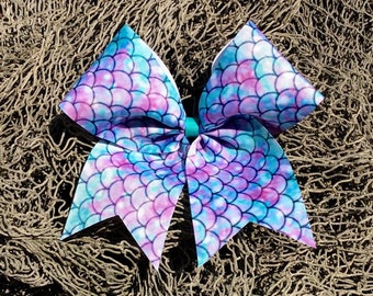 Mermaid Cheer Bow/Mermaid Bow/Cheer Bow/Bow/Mermaid/Birthday Gift/Girl Gift