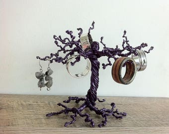 Jewelry tree stand, ring tree holder, gothic home decor, tree of life sculpture, wire tree sculpture, jewelry stand, jewelry tree, wire art