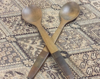 Wooden Teak Salad Serving Spoons