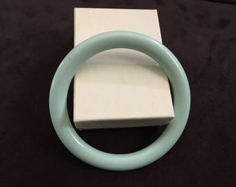 Vintage Robins Egg Blue Plastic Bangle 1245