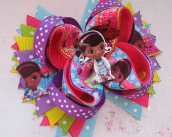 Doc McStuffins birthday Gift for girls Jewelry accessories Hair bows Toddler headband Baby hair clip Doc McStuffins party favors for kids