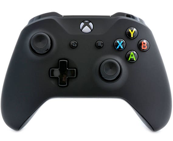 Soft Touch Black Xbox One S UN-MODDED Custom Controller Unique