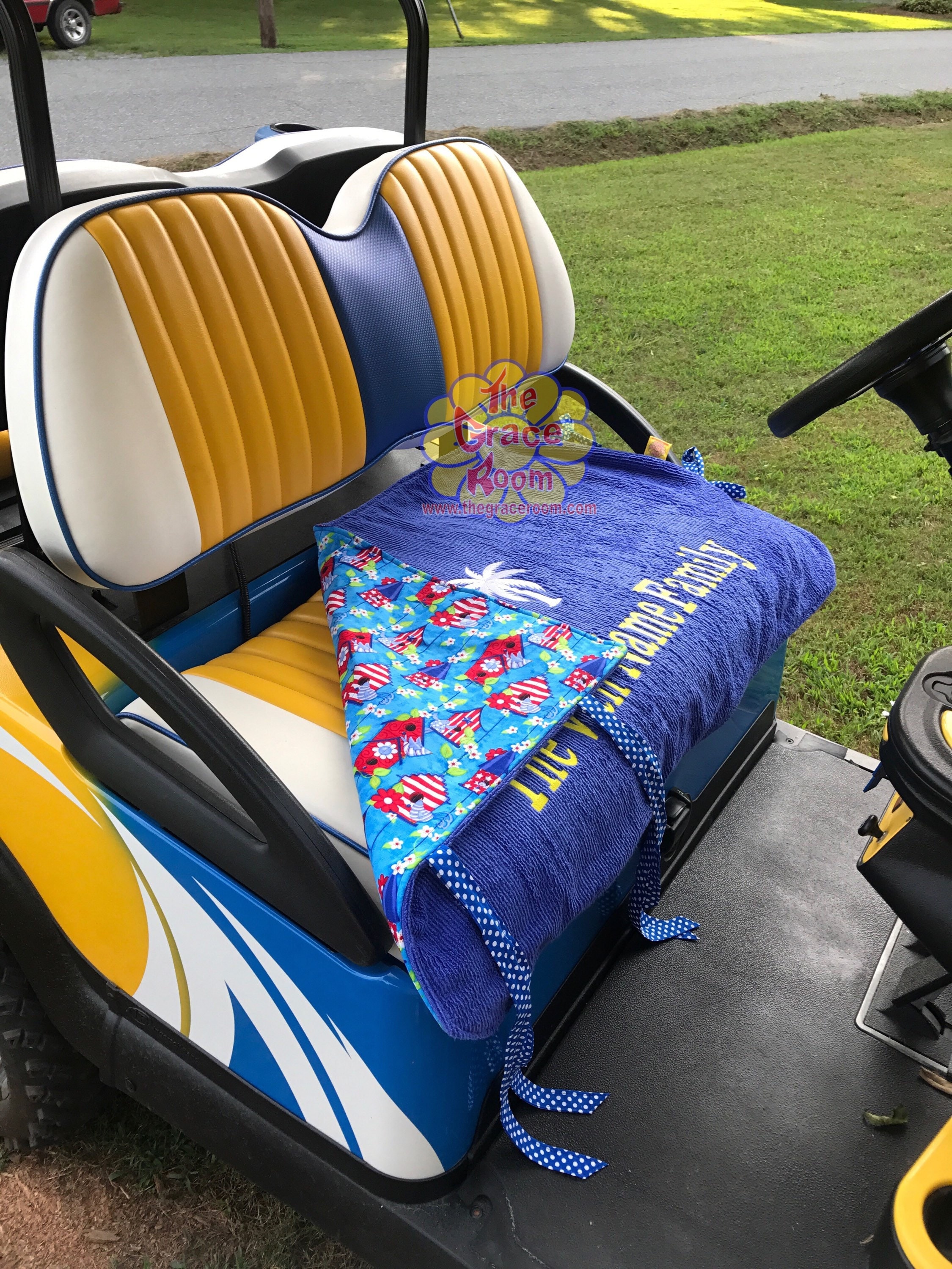 Reversible Golf Cart Seat Cover Personalized Seat Cover