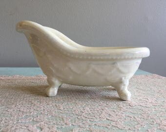 Small Ceramic Clawfoot Bathtub bathroom decor toiletry holder