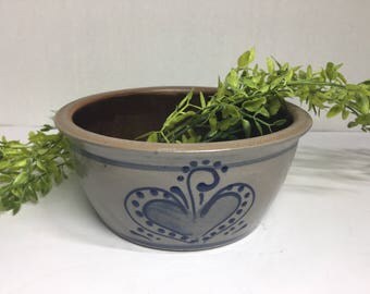 Vintage Eldridge Style Pottery Bowl Lancaster county Signed