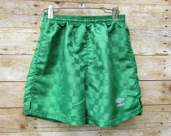 umbro green shorts