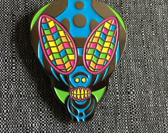 Bassnectar alien hat pin- Bassnectar pins, festival accessories, hat pins, Bassnectar, pins and patches, hat pin