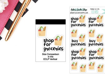 Groceries Grocery Shopping Stickers for any Planner