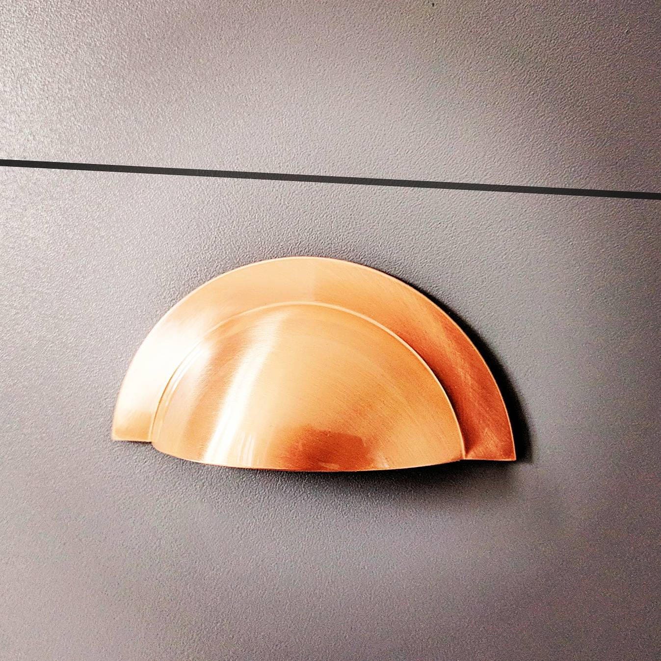 Copper Cup Handle Drawer Pull Knobs Pulls Hardware