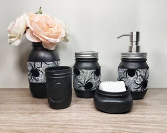 halloween halloween decorations spooky spooky decor spider decorations spider decor - Halloween Bathroom Sets halloween halloween decorations spooky spooky decor spider decorations spider decor - Halloween Bathroom Sets