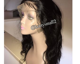Full lace wig, loose wave, Brazilian loose curly wig, lace wig, human hair wig