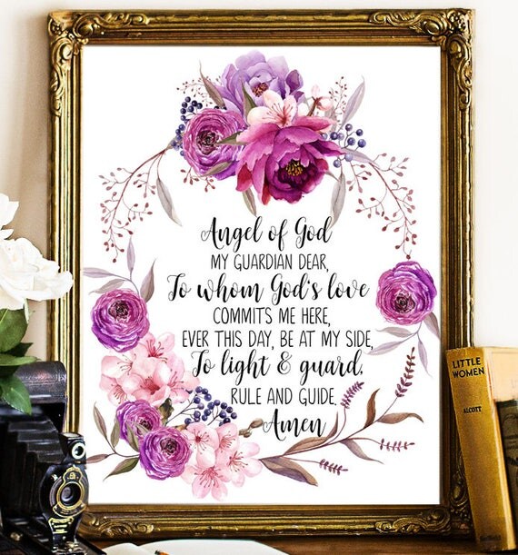 Guardian Angel Prayer Printable Bible Printable Art Prayer Guardian angel prayer printable bible printable art prayer