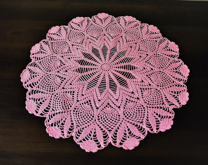 Round tablecloth Rustic decor Crochet coaster Kitchen coasters Coffee Table Doily Centerpiece Doily Central & Desktop Decor Crochet.