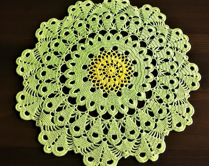 Round tablecloth rustic decor crochet coaster kitchen coasters coffee table doily grandma gift table runner lace crochet lace doily.