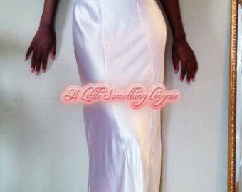 silk nightgown White silk slip dress white silk nightdress long silk nightgown wedding nightgown bridal nightgown honeymoon nightgown UK