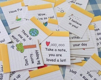 Vacation-Sale- Lunch Box Notes , 36 Lunch Cards, Instant Download, Girl Lunch Box Notes, Boy Lunch Box Notes, Back To School Notes, Lunch No