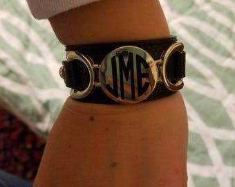 Monogram Cuff Bracelet