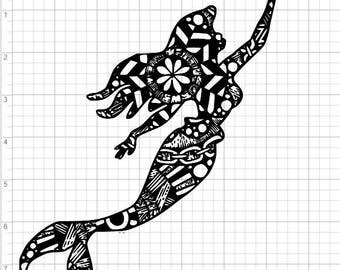 Free Free 63 Mermaid Zentangle Svg SVG PNG EPS DXF File