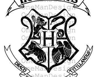 Hogwarts logo Clipart - SVG Cutting - ESP Vectors files - Harry Potter Clipart Images - Personal Use - Digital Clip Art - Instant Download