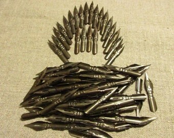 Calligraphy pen nibs set 100pc. vintage Soviet ink dip pen nibs Star #11 Kharkov fountain