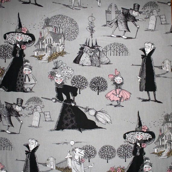 7155B THE GHASTLIES HAUNTED House Collection Smoke Quilt