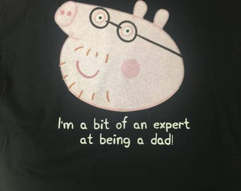 Daddy Pig Tshirt Peppa Pig Shirt