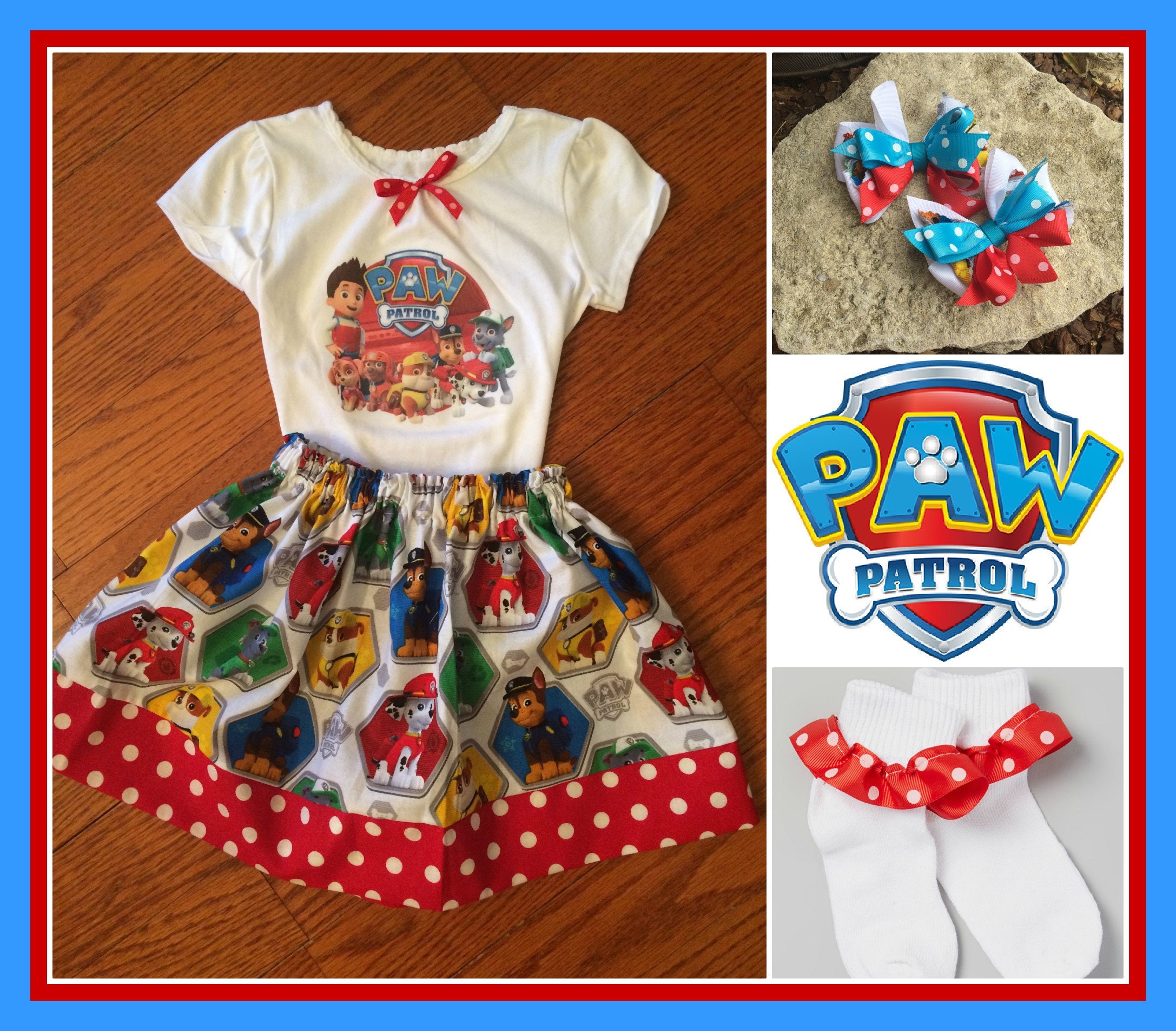 Paw Patrol Inspired Outfit Paw Patrol First Birthday Paw
