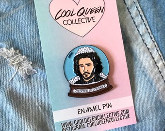 Jon Snow Globe Enamel Pin