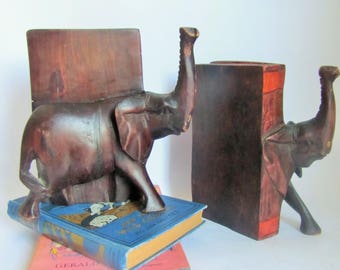 ebony elephant bookends ebony elephant bookends