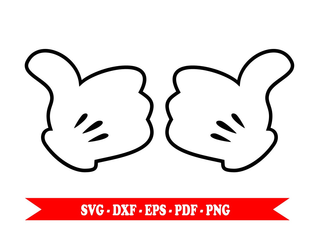 Download Mickey Mouse Disney hands hands svg, svg clip art, digital ...