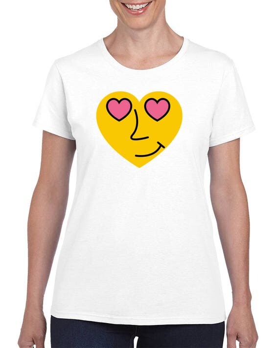 Cute Kawaii Heart T-shirt, Funny T-shirt For Her, Cute Gift For Her, Women's Kawaii T-Shirt, Funny T-Shirt, Kawaii Tee, Cute Tee For Her
