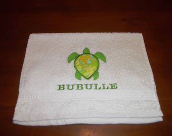 EMBROIDERED BABY TOWEL AND FABRIC 30 X 50