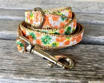 Matching 5/8" Leash, Navy Floral Dog Leash, Choose Your Style Leash, Dog Lead, 5/8" Dog Leash