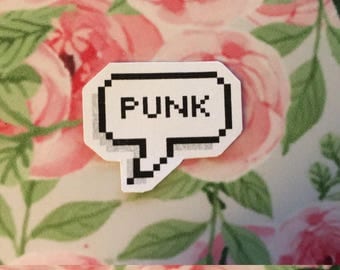 Captain America 8-bit "punk" speech bubble