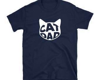 Cat dad T-shirt, funny cat owner shirt, gift for him, cat dad shirt