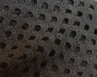 Beige crochet scarf