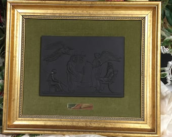 Lord Wedgewood Collection- Basalt Plaque, The Apotheosis of Homer