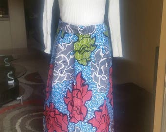 Ankara Skirt African Skirt African Maxi Skirt with Pockets