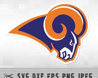 St.Louis Los Angeles Rams SVG PNG DXF Logo Layered Vector Cut File Silhouette Cameo Cricut Design Template Stencil Vinyl Decal Transfer Iron