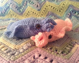 Cuttlefish, crochet cuttlefish, cuttlefish toy.