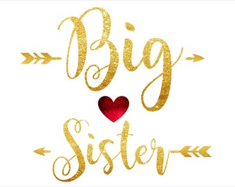 Big sister Svg Baby girl svg for Silhouette Big sister dxf Sibling SVG for shirt Girls svg for Cricut cut file Big sister vinyl svg design