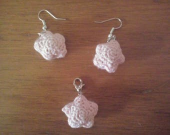Star earrings - star charm - amigurumi - orecchini - cute - morbido - gift - regalo