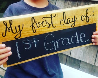 First day of school chalkboard
