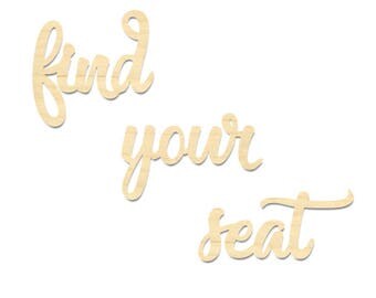 Find your seat sign | Etsy