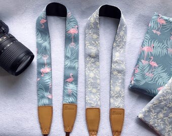NuovoDesign "Charming Blue Fabric“ Collection camera strap for DSLR & mirrorless, Discounted promotion item, limited time and Qty offer