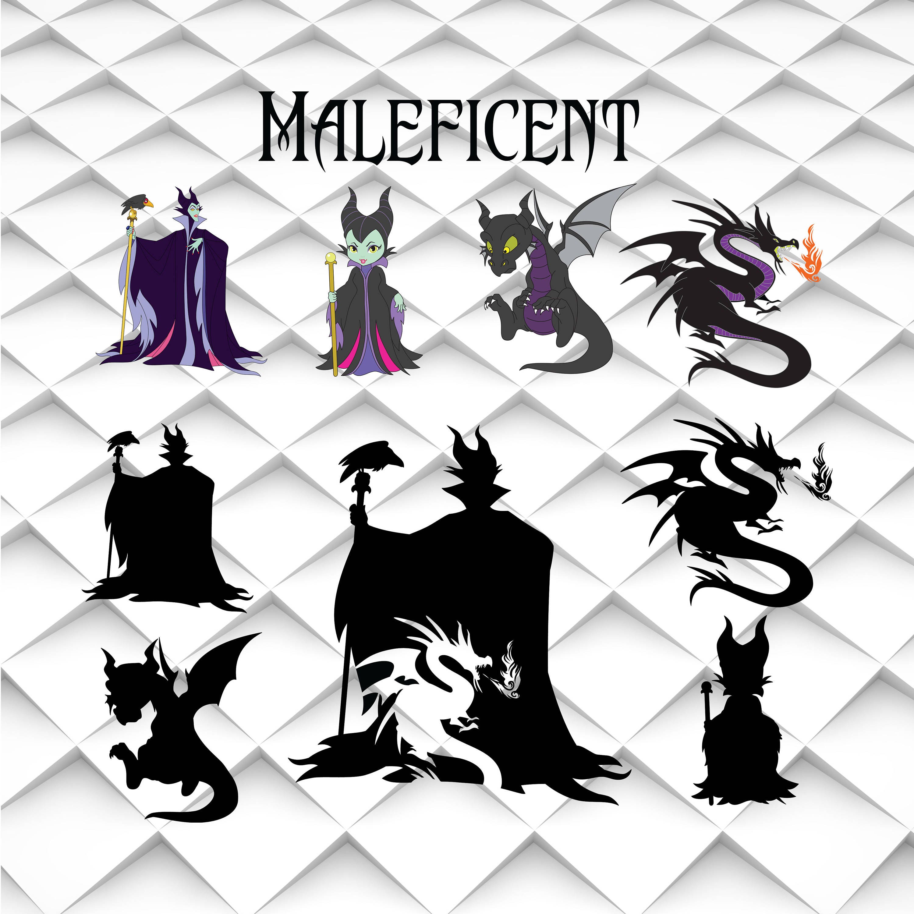 Maleficent svg Maleficent svgjpgepseps for Design/Print/