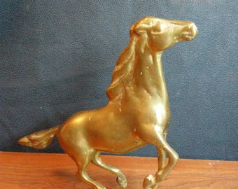 Cast brass horse decor